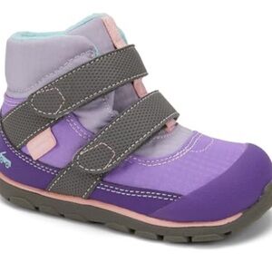 See Kai Run Purple and Gray Kids Boots